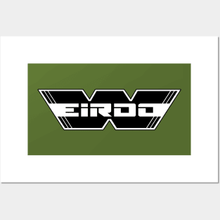 WEIRDO - Logo - Black with white lettering - Dark Olive Posters and Art